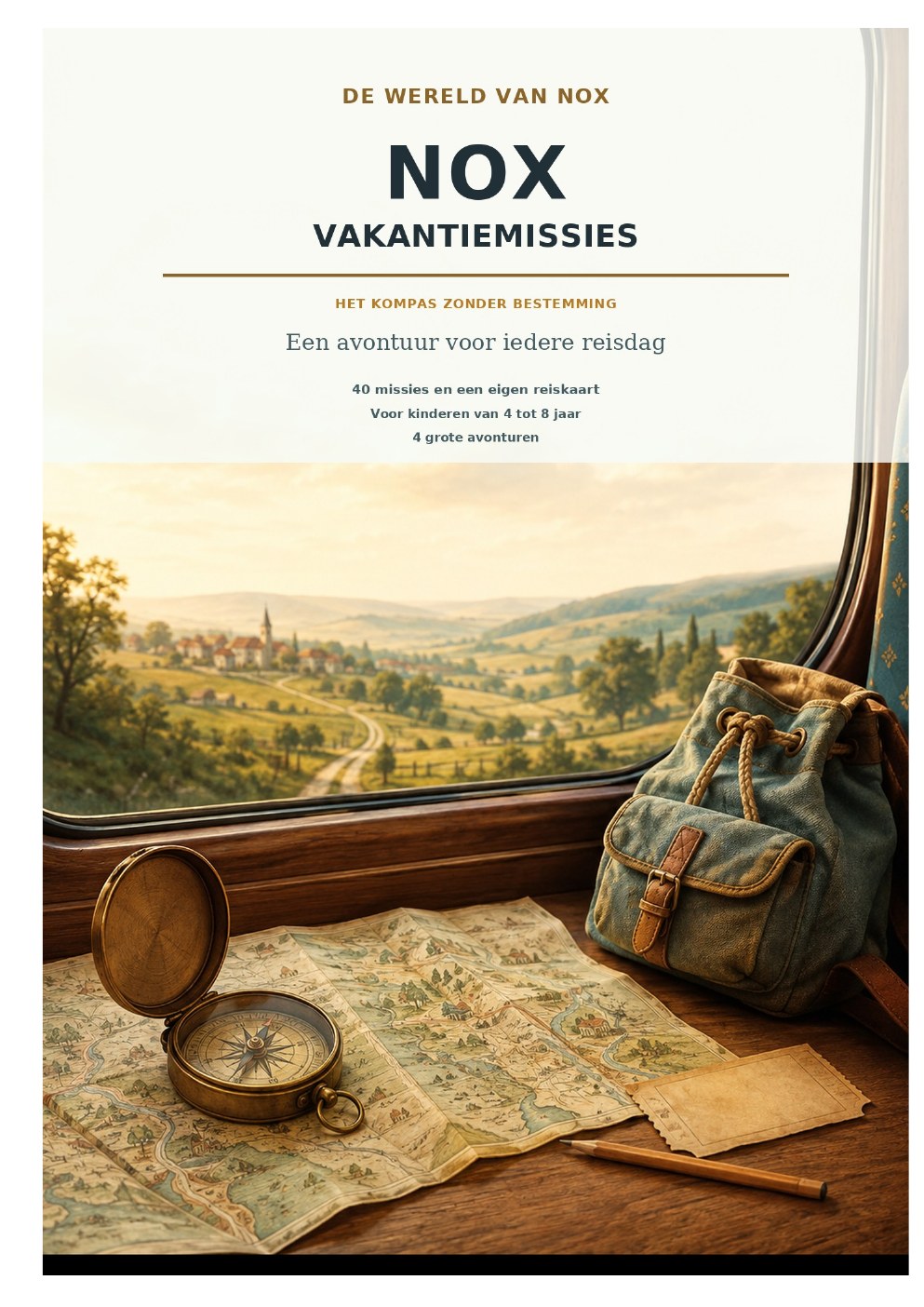Voorbeeldpagina 1 uit NOX Vakantiemissies – Het Kompas zonder Bestemming
