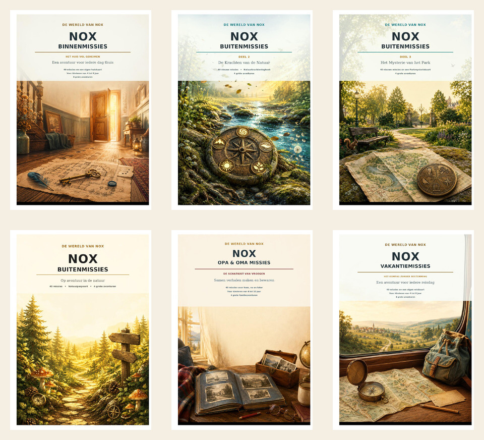 Voorbeeldpagina 1 uit NOX Complete Missiebibliotheek – Alle 6 missieboeken plus de Buitenkaartjes cadeau